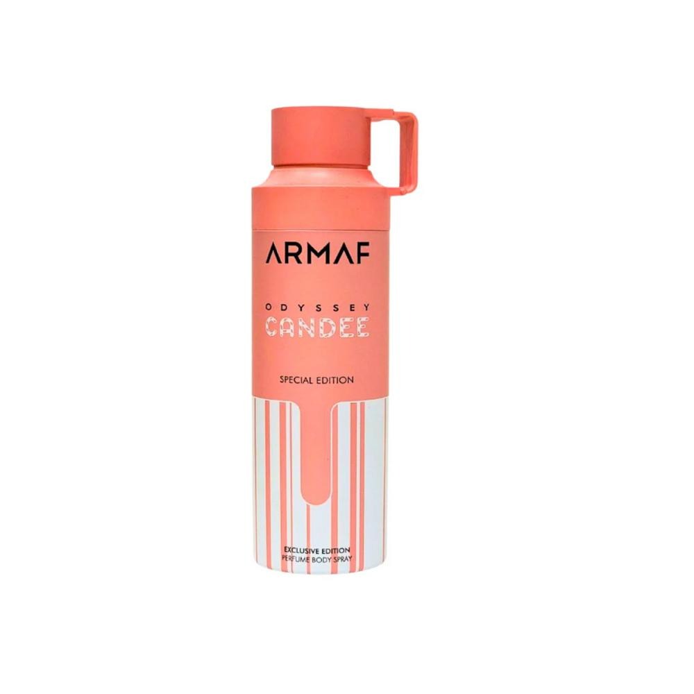 Armaf Odyssey Candee Perfumed Body Spray for Women - Strawberry, Peach, Caramel, Amber - 6.7 oz (200ml)