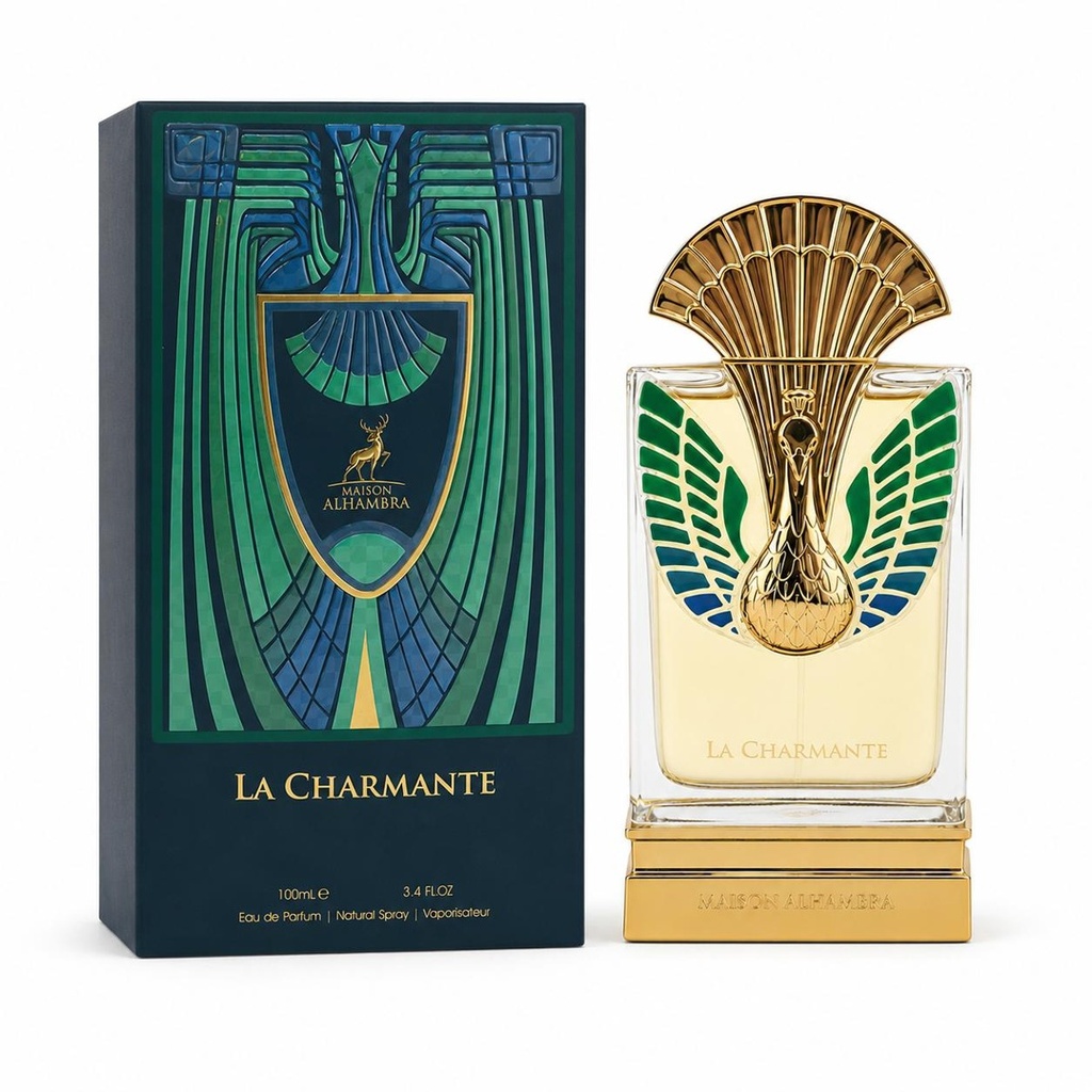 Maison Alhambra La Charmante Unisex Eau de Parfum - 3.4 oz (100ml) Liquid Unisex Beauty Fragrance with Bergamot, Rose, Cherry, Vanilla