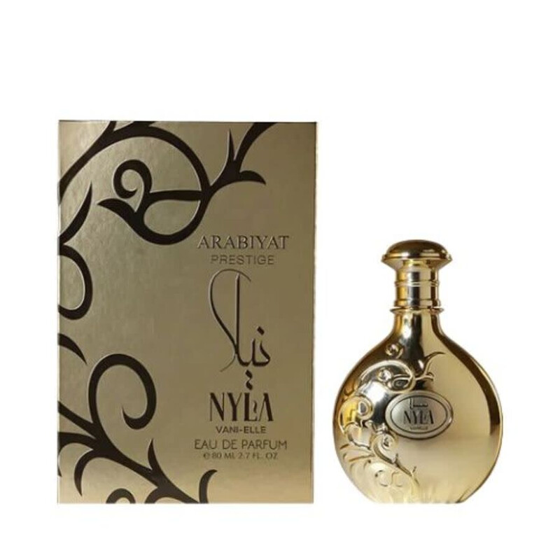 Arabiyat Prestige Nyla Vani-elle Eau de Parfum Unisex Vanilla Amber Musk 2.7 oz (80ml)