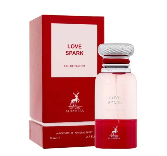 Maison Alhambra Love Spark Eau de Parfum for Unisex - Cherry, Jasmine, Musk - 2.7 oz (80ml)