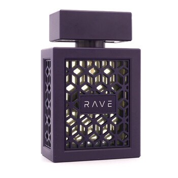 Lattafa Rave Rage EDP - 3.4 oz/100ml Liquid Spraying Unisex Fragrance with Fruity, Spicy, Woody, Sweet Notes, Long-Lasting for Spray on Skin Application