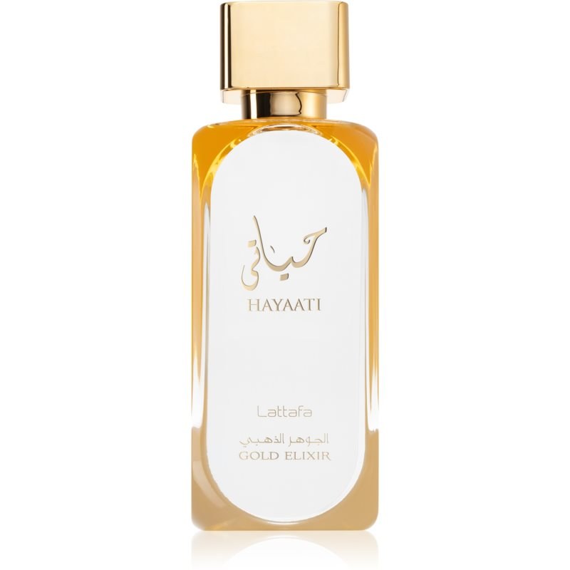 Lattafa Hayaati Gold Elixir Eau de Parfum Unisex - Oriental, Woody & Musk - 3.4 oz (100ml)