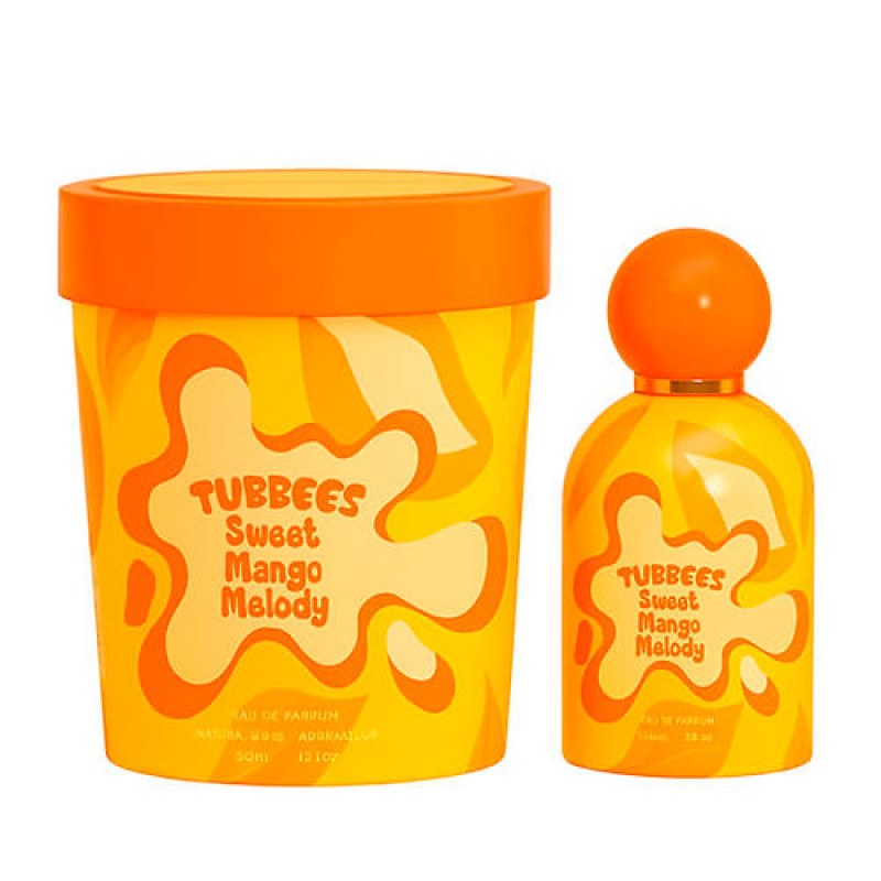 Tubbees in a Tub Sweet Mango Melody Eau De Parfum Unisex Mango, Cashmere & Caramel, 1.7 oz (50ml)