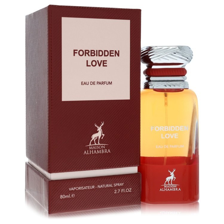 Maison Alhambra Forbidden Love Unisex Eau de Parfum - Cherry, Amber, Tonka Bean, Rose Scent Notes - 2.7 oz (80ml)