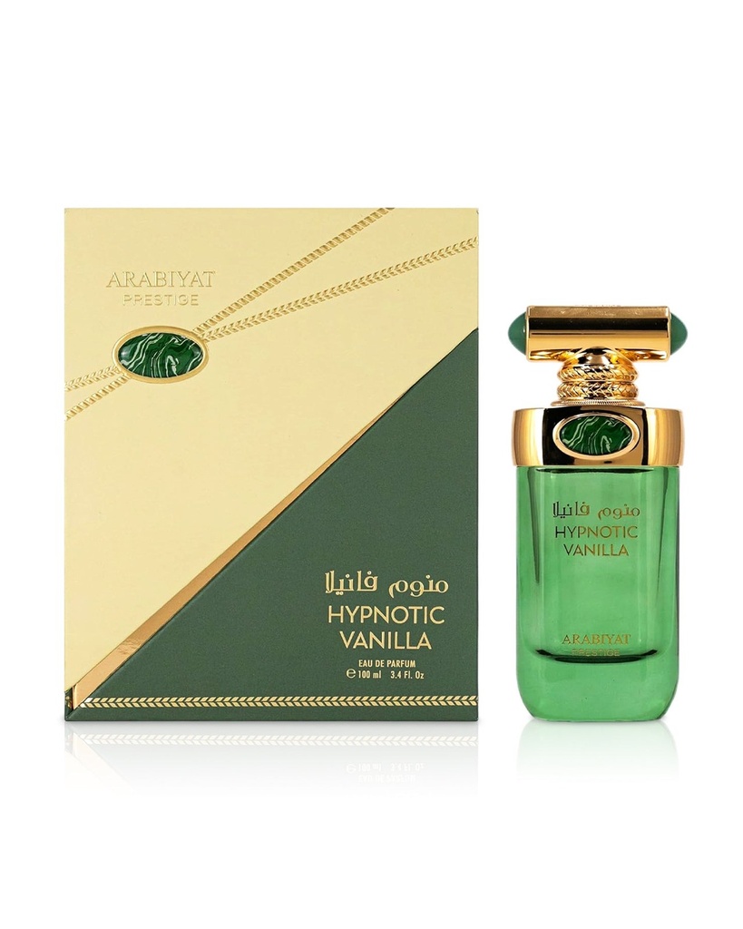 Arabiyat Hypnotic Vanilla Eau de Parfum - 100ml (3.4 fl oz) Standard Spray, Long-Lasting Floral Amber Gourmand Fragrance, Sensual Scent, Vanilla Aroma Unisex Beauty Product