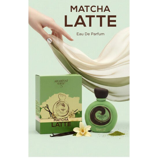Arabiyat Sugar Matcha Latte Eau de Parfum for Women Gourmand Coconut Caramel Musk 3.4 oz (100ml)