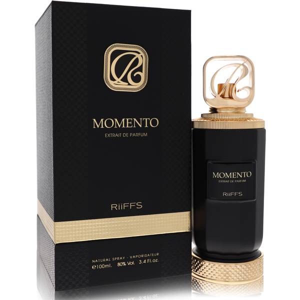 Unisex Riiffs Momento Extrait de Parfum - Long-Lasting Amber Woody Perfume, Aromatic Woody Fragrance, Amber Saffron Unisex Fragrance with Oud, Caramel - 3.4 oz (100ml)