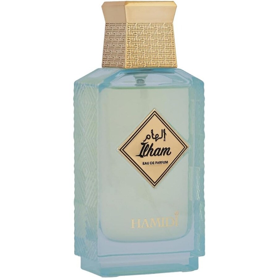 Hamidi Ilham Unisex Eau De Parfum - Mint Floral Aromatic Fragrance with Bergamot, Vanilla, Amber - 3.4 oz (100ml), Mint Unisex Fragrance