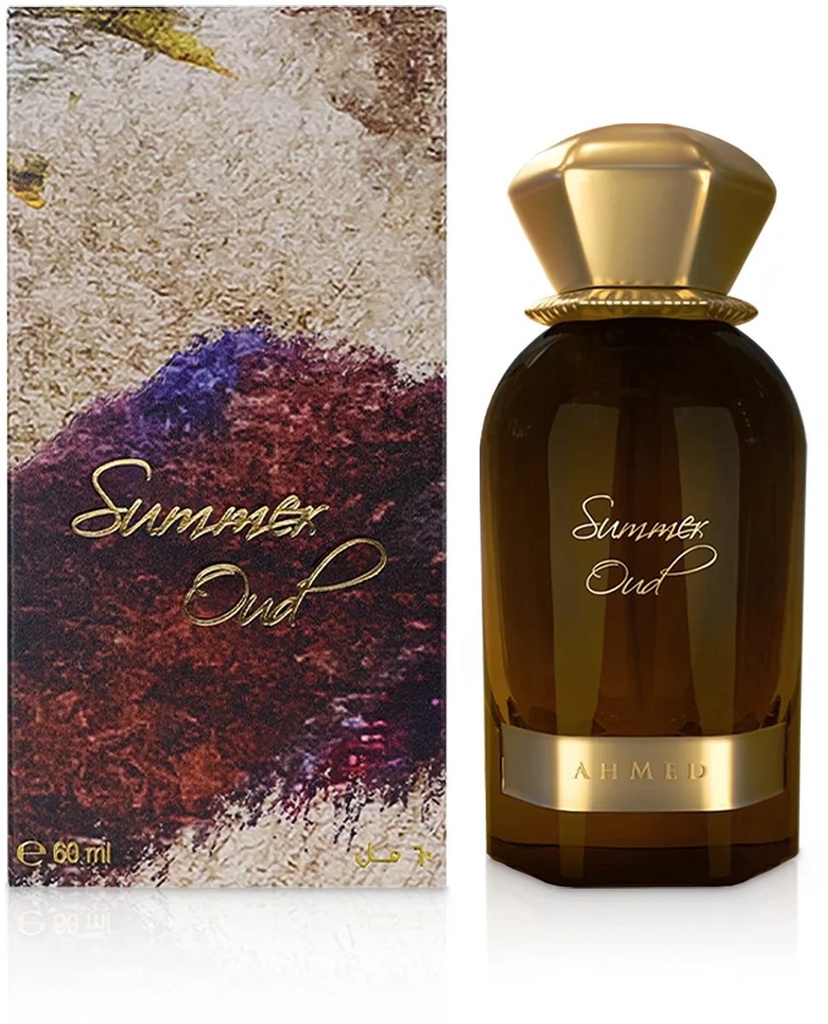 Ahmed Al Maghribi Summer Oud EDP - 100ML Unisex Perfume Blend with Oud, Saffron, Rose, Floral Amber Musky Notes, Leather Base