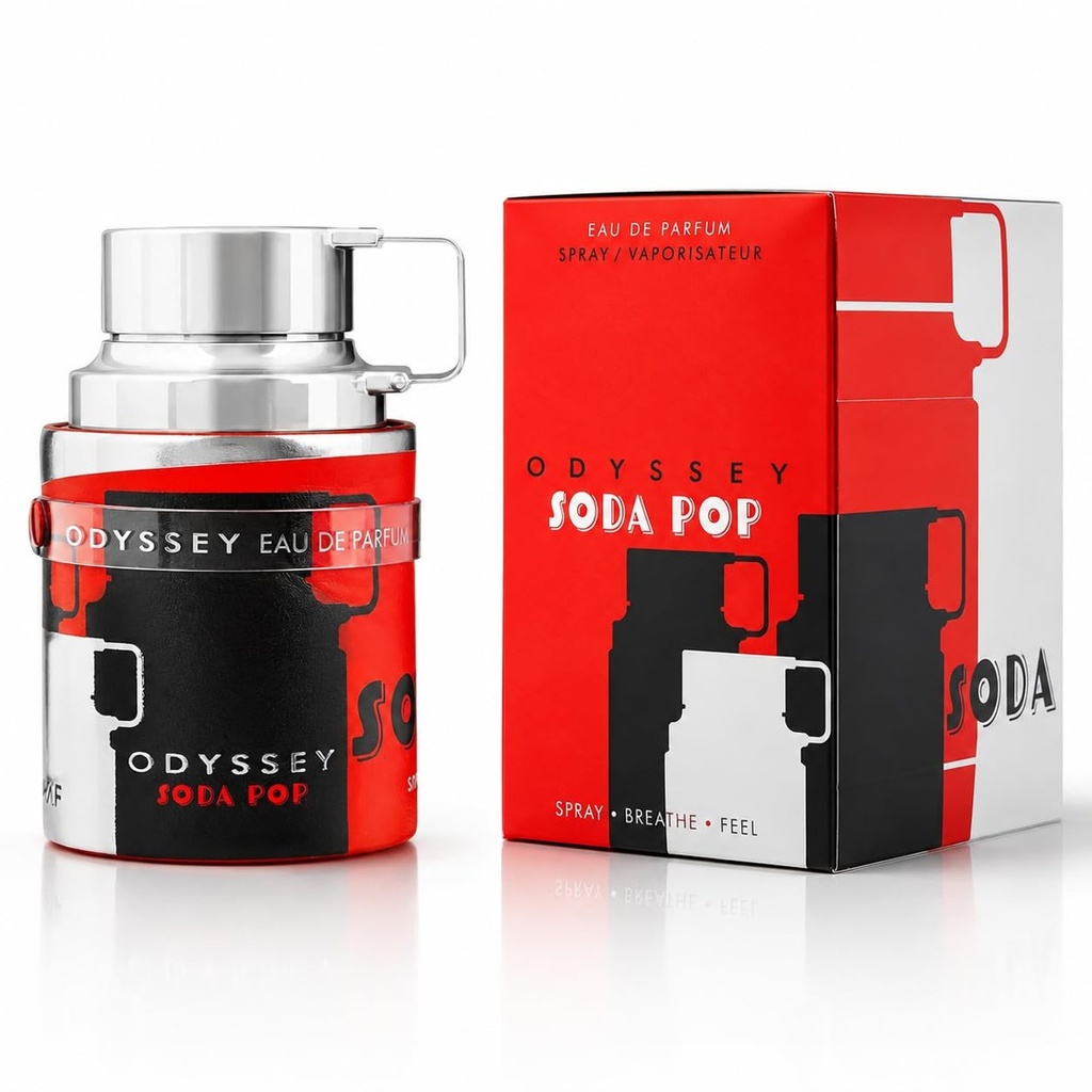 Armaf Odyssey Soda Pop Eau de Parfum Unisex - Citrus, Spicy, Sweet Scent - 3.4 oz (100ml)