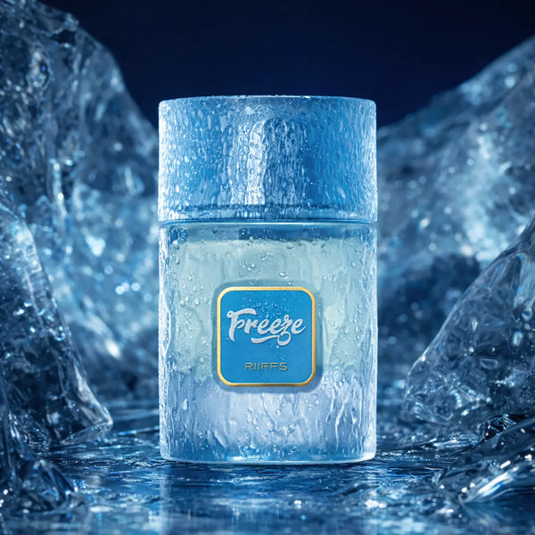 RiiFFS Freeze Extrait De Parfum 100ML - Men's Luxury Fresh Fragrance with Hibiscus, Vanilla, Amber Scents, Long-Lasting Wear