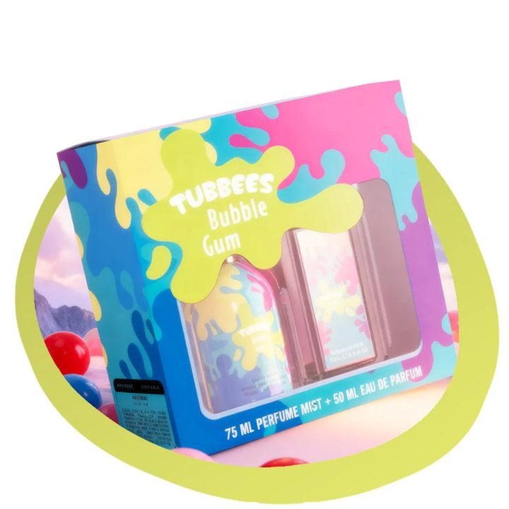 Grandeur Tubbees Bubble Gum Unisex 2-PC Fragrance Gift Set - 50ML Eau De Parfum (EDP), 75ML Fragrance Mist, with Bubble Gum, Fruity, Vanilla Notes
