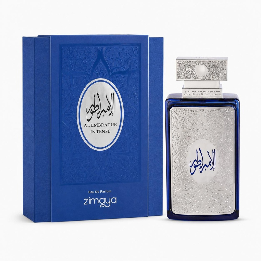 Men's Zimaya Al Embratur Intense Alcohol-Free Eau De Parfum 100ML - Adult Liquid Fragrance with Lavender Blend, Lemon, Pink Pepper, Saffron, Vanilla, Tonka Bean, Amber, Musk, Long-Lasting