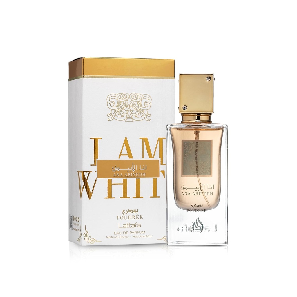 Lattafa Ana Abiyedh Poudree Eau de Parfum Spray 60ml (2 oz) Unisex Perfume