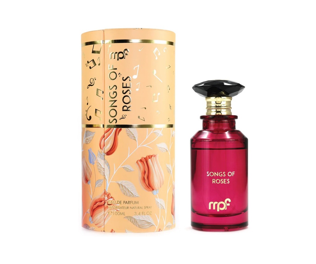 MPF Songs of Roses Eau De Parfum 100ML | Pear, Green Apple, Pink Peppercorn, Rose Essence, Magnolia, Violet, Saffron, Sandalwood & Amber | Unisex Fragrance