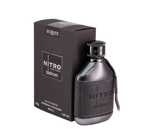 Dumont Nitro Platinum Eau de Parfum Spray 100ml (3.4 oz) Men Perfume