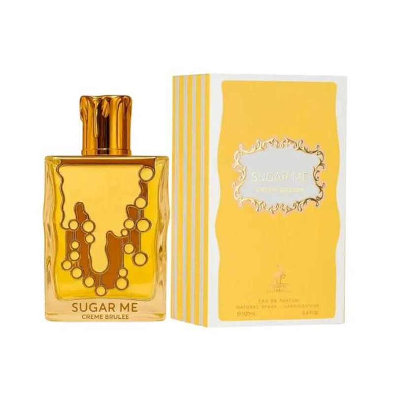 Maison Alhambra Sugar Me Creme Brulee Unisex Eau de Parfum - Unisex Beauty Liquid Fragrance - Amber, Vanilla, Gourmand Notes - 3.4 oz (100ml), Liquid Unisex Fragrance