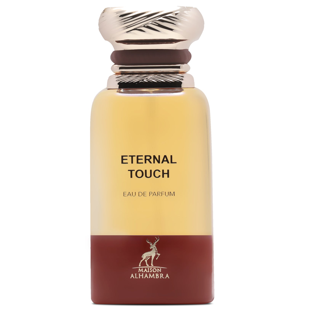 Maison Alhambra Eternal Touch Paraben-Free EDP Spray - Male Fragrance with Spicy, Gourmand, Woody, Sweet Notes - Long-Lasting Liquid - 2.7 oz/80 ml Single Bottle