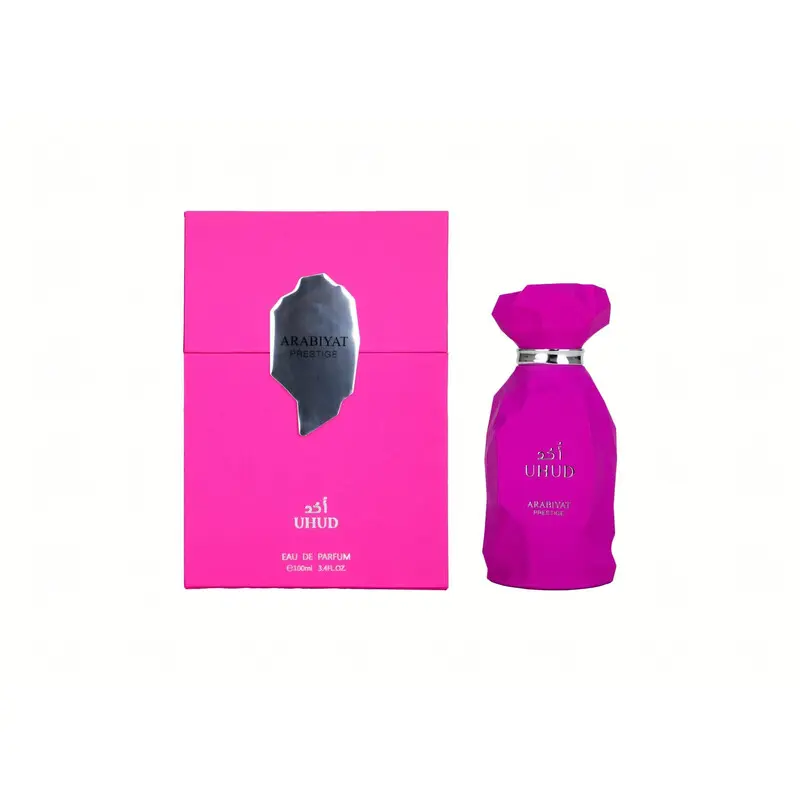 Arabiyat Uhud Eau de Parfum (Edp) - Regular Edition Unisex Gourmand Signature Scent for Adults, Fruity Rose Start, Amber, Vanilla, Tonka Honey Glow, Raspberry Balance, Childhood Sweet Liquid, 100ml/3.4fl oz Single Bottle, Arabiyat Prestige by My Perfumes