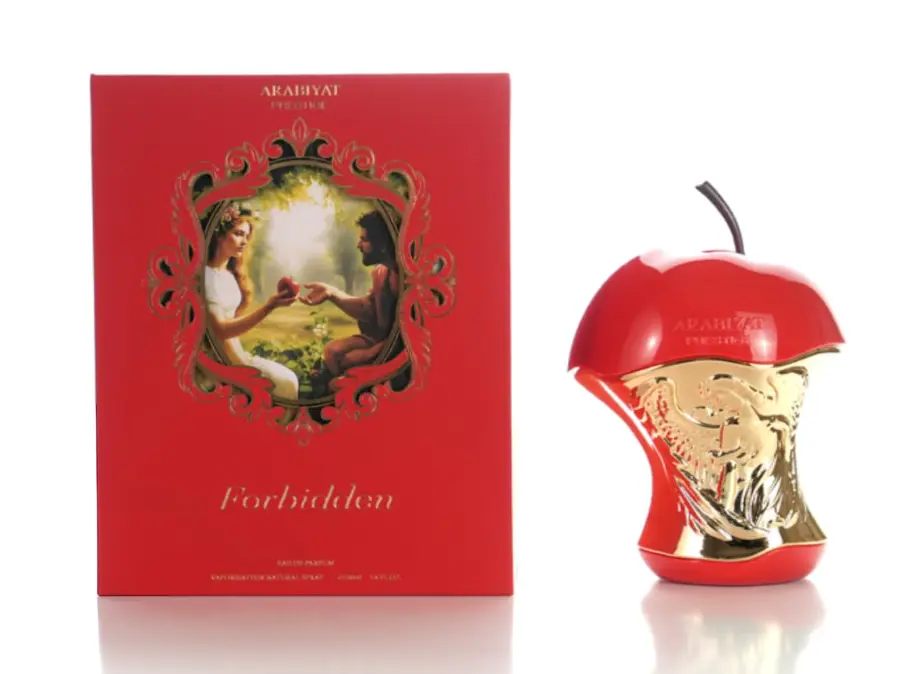 Arabiyat Prestige Forbidden Eau de Parfum Unisex Red Apple Cognac Tonka Bean 3.4 oz (100ml)