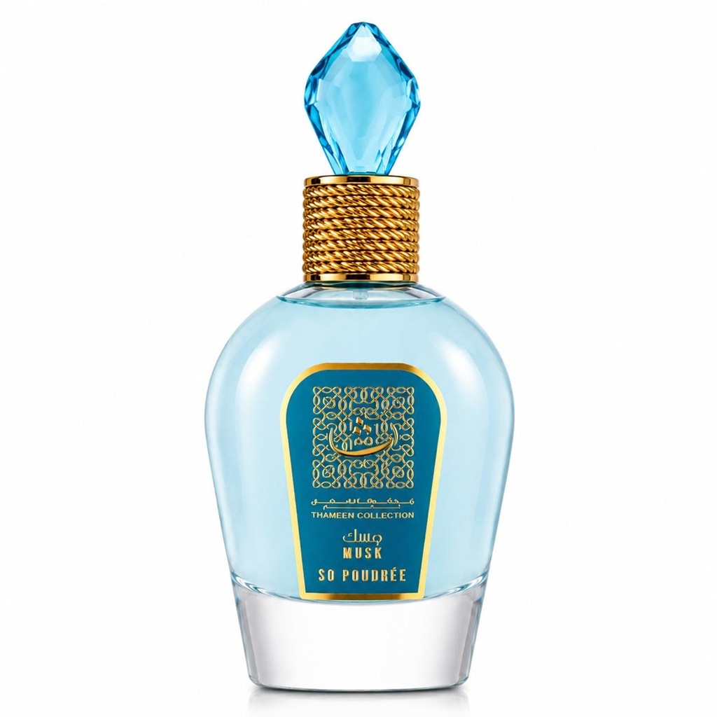 Lattafa Musk So Poudree Thameen Collection Eau de Parfum (EDP) Spray - Women's Musky Powder Fragrance, Unisex Wear, 3.4 oz (100ml)