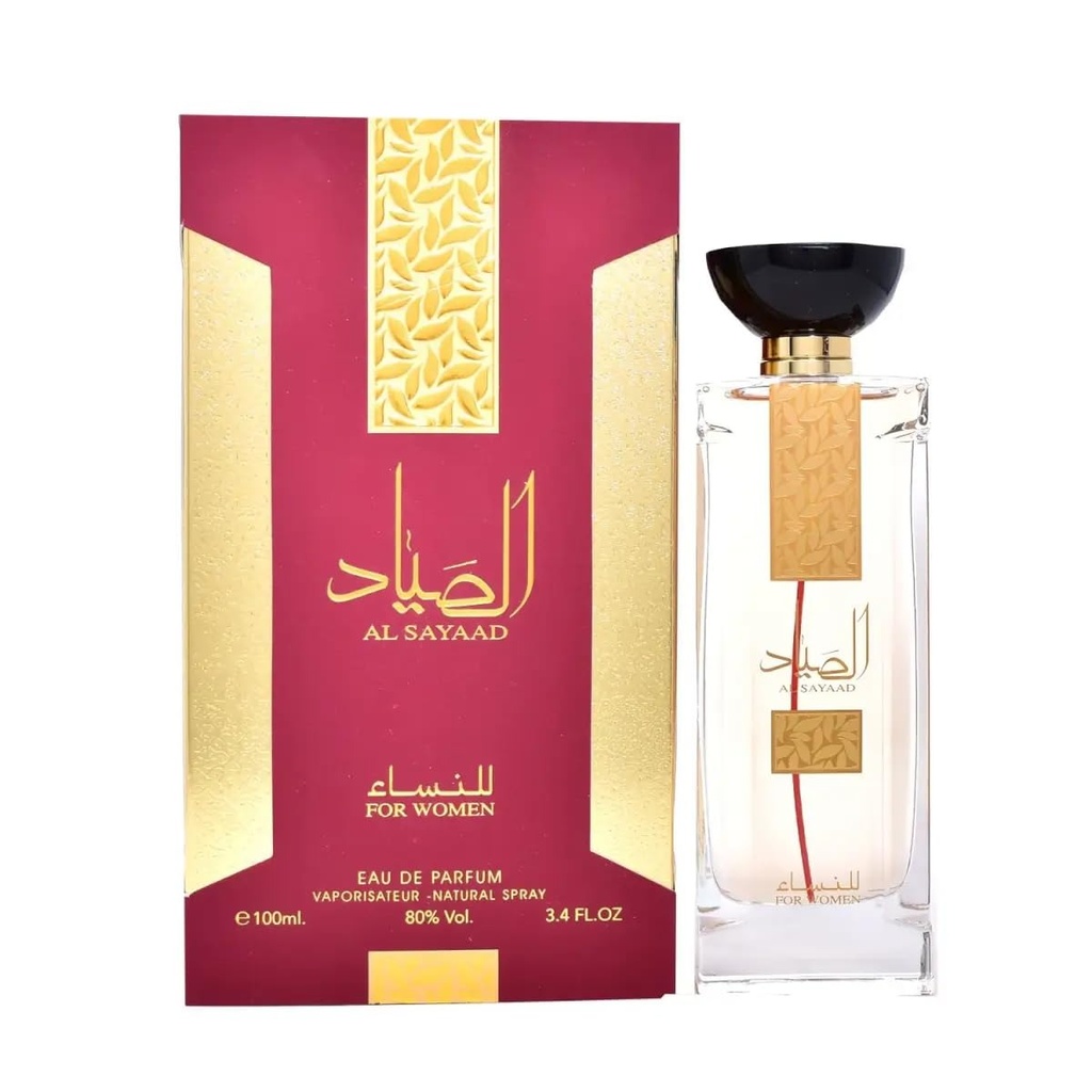 Ard Al Zaafaran Al Sayaad Eau de Parfum for Women - Jasmine, Gardenia, Praline & Tonka Bean, 3.4 oz (100ml)