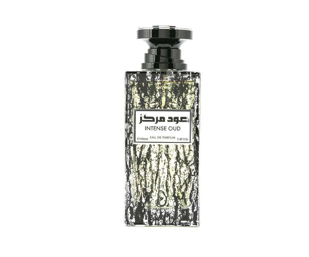 Arabiyat Prestige Intense Oud Unisex Eau de Parfum - Premium Fragrance Spray, Oriental Woody, Sweet Woody, Signature Perfume with Unique Scent, Leather, Caramel, Cedarwood, Patchouli Notes, 3.4 oz (100ml)