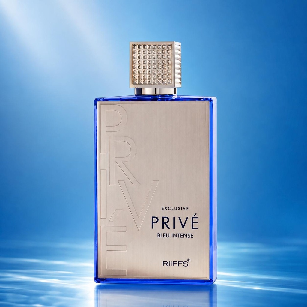 Riiffs Exclusive Prive Blue Intense Eau de Parfum Unisex Fresh Aquatic Grapefruit Pink Pepper 2.7 oz (80ml)