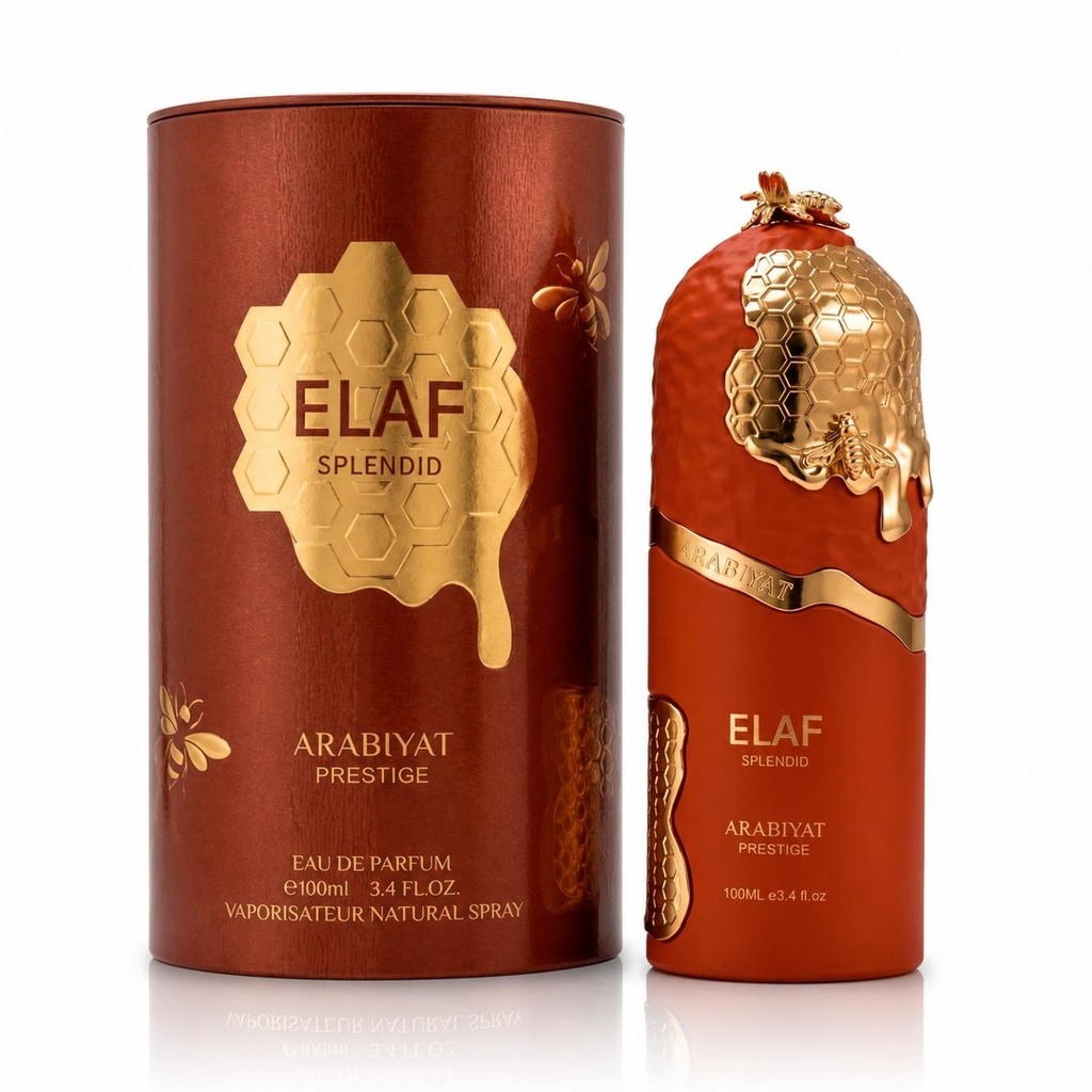 Arabiyat Prestige Elaf Splendid Women's Eau De Parfum (100ML) - Dragon Fruit, Red Fruits, Peach, Peony, Frangipani, Rose, Vanilla, White Musk - Long-Lasting Liquid Fragrance for Women