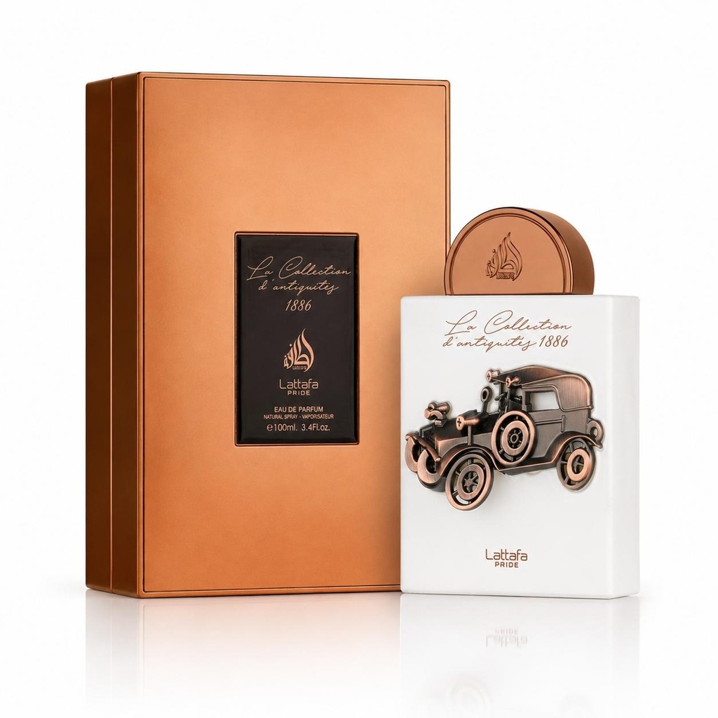 Lattafa Pride La Collection D’Antiquity 1886 Eau De Parfum 100ML | Bergamot, Mate, Cinnamon, Jasmine, Tonka Bean, White Chocolate & Vanilla | Unisex Fragrance