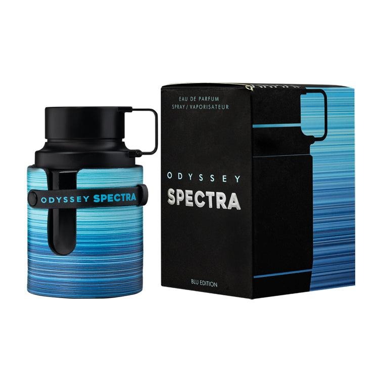 Armaf Odyssey Spectra Blue Edition Men's Eau de Parfum - Cinnamon Blend, Amber, Tonka Bean - 3.4 oz (100ml) Liquid Men's Fragrance