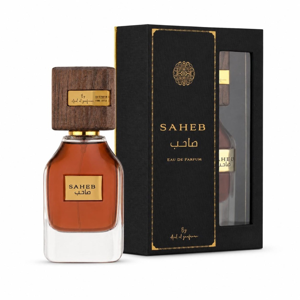 Ard Al Zaafaran Saheb Eau de Parfum for Men Woody Aromatic Cassis & Cedarwood 2.4 oz (70ml)
