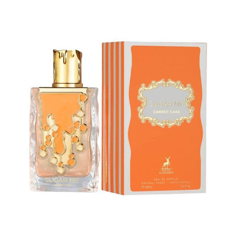 Lattafa Sugar Me Carrot Cake Eau de Parfum for Unisex - Hazelnut, Almond & Vanilla Gourmand - 3.4 oz (100ml)