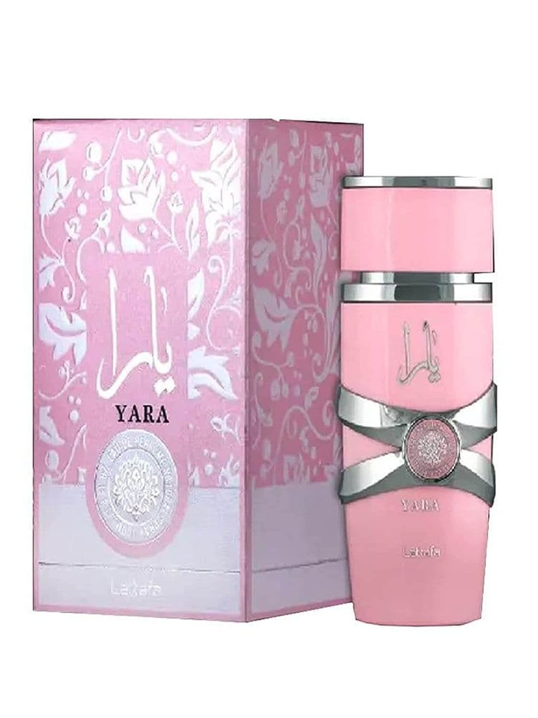 Lattafa Yara fragrance and packaging