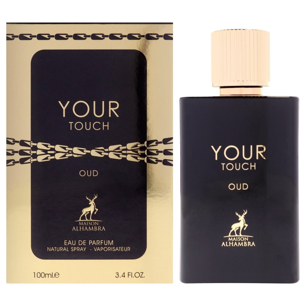 Maison Alhambra Your Touch Oud Eau de Parfum Unisex - Lavender, Vanilla & Oud - 3.4 oz (100ml)