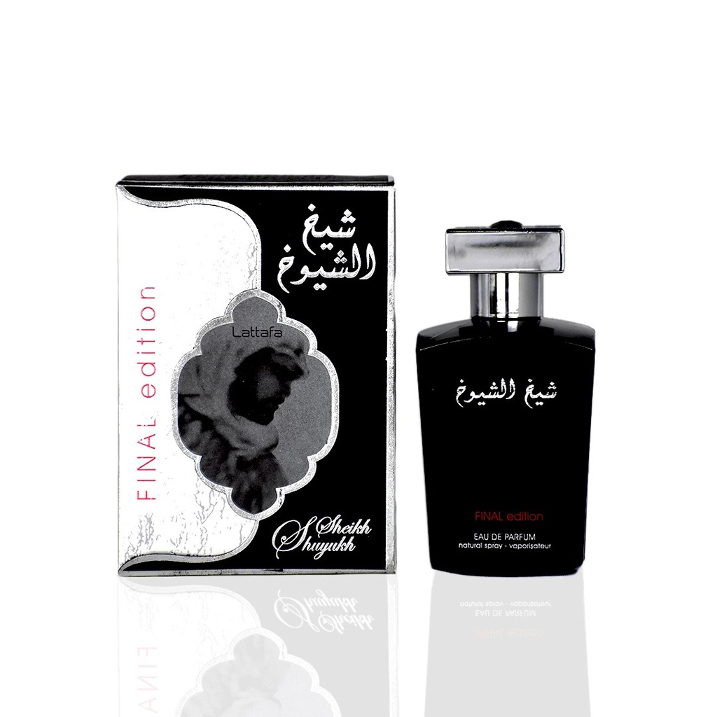 Lattafa Sheikh Al Shuyukh Final Edition Eau de Parfum Spray - Lemon Lavender 3.4 oz (100ml) Liquid Men's Fragrance, Single Bottle
