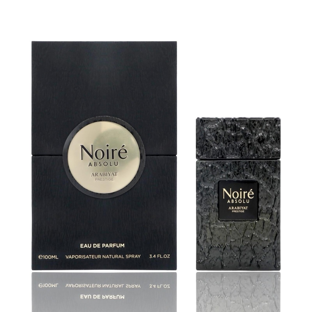Arabiyat Prestige Noire Absolu Eau de Parfum for Men - Leather, Amber & Woody - 3.4 oz (100ml)