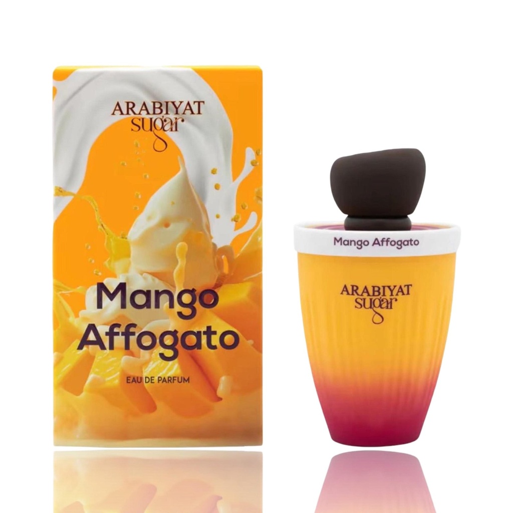 Arabiyat Sugar Mango Affogato Unisex EDP Spray - 100ml/3.4 fl oz Oriental Fruity Gourmand Tropical Unisex Fragrance, My Perfume Llc Single Item with Mango, Amber, Spicy, Wood Notes, Long-Lasting Scent for Daytime Adventures, Memorable Evenings