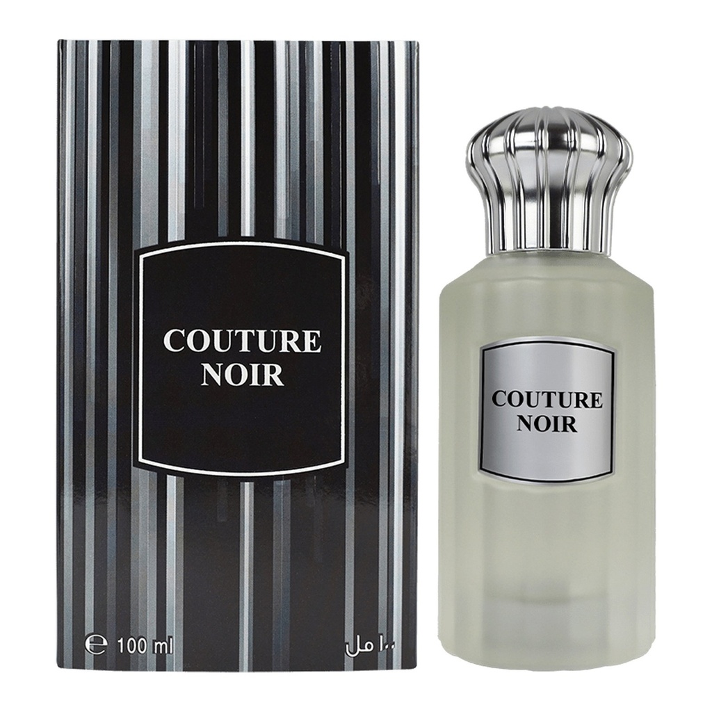 Ahmed Al Maghribi Couture Noir Eau de Parfum Unisex - Fruity Leather Chypre, Apple, Patchouli - 3.4 oz (100ml)