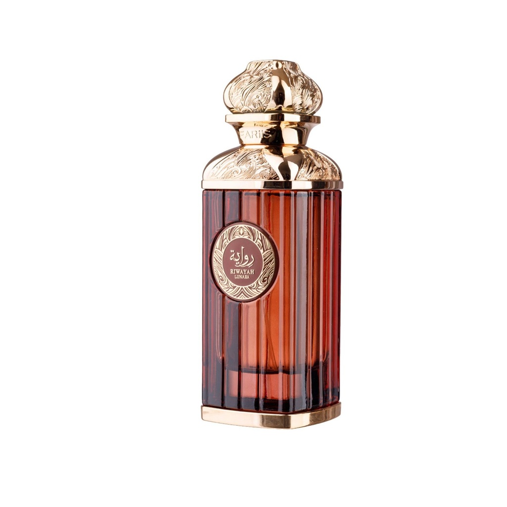 Fariis Riwayah Lunara Unisex Eau de Parfum (EDP Spray Fragrance) - Raspberry, Apricot, Sandalwood, Amber Scent, 3.4 oz (100ml) Portable Liquid Spraying Unisex Beauty Item