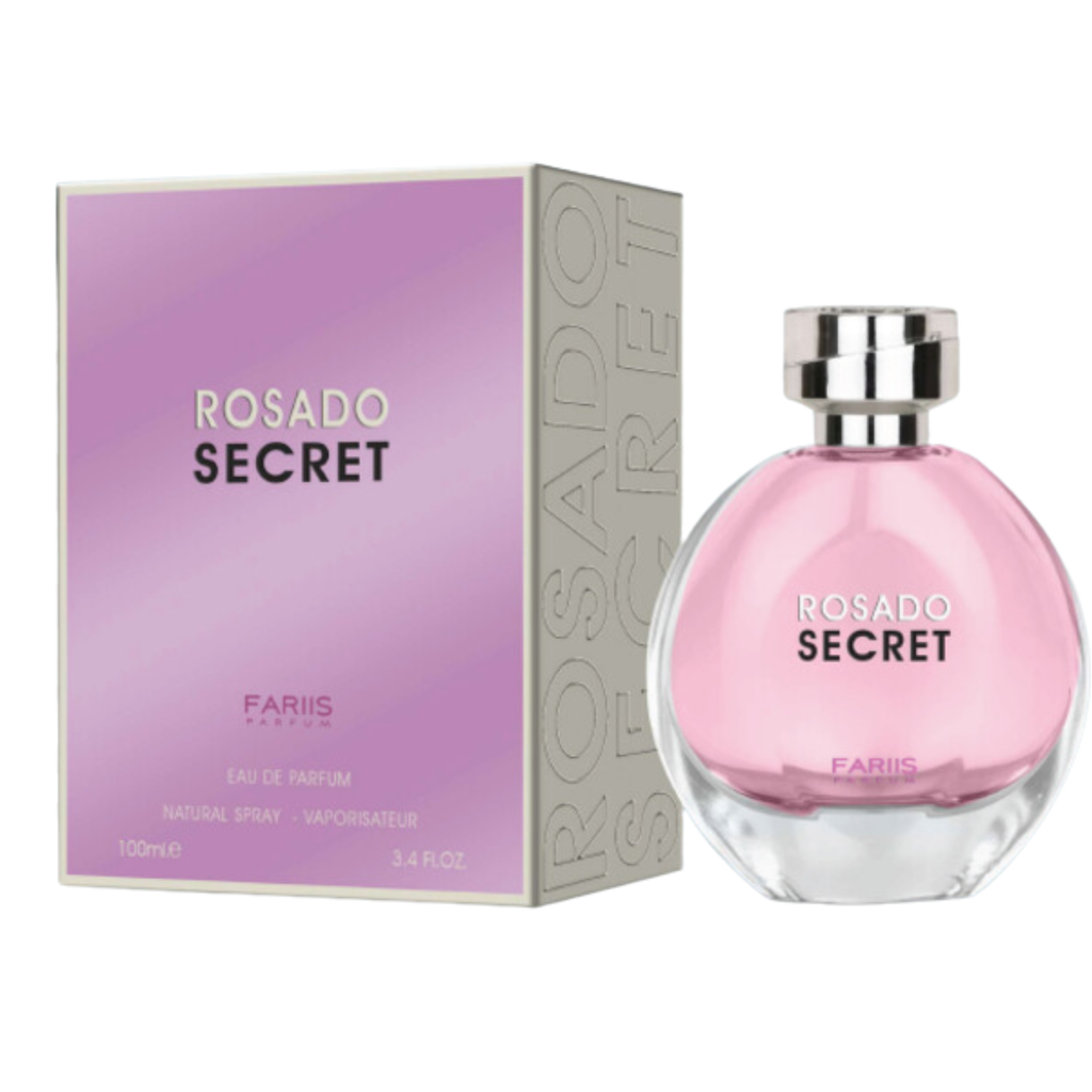 Fariis Rosado Secret Eau de Parfum for Women - Beauty Perfume, Captivating Scent, EDP Fragranced Liquid, Fragrance Perfumes with Quince, Grapefruit, Jasmine, Amber - 3.4 oz (100ml)