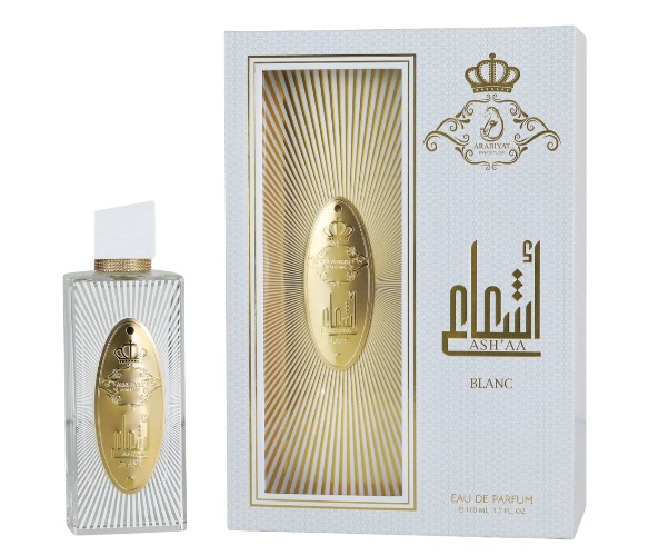 Arabiyat Prestige Asha'A Blanc Eau de Parfum Unisex Bergamot Blackcurrant Musk Sandalwood 3.7 oz (110ml)