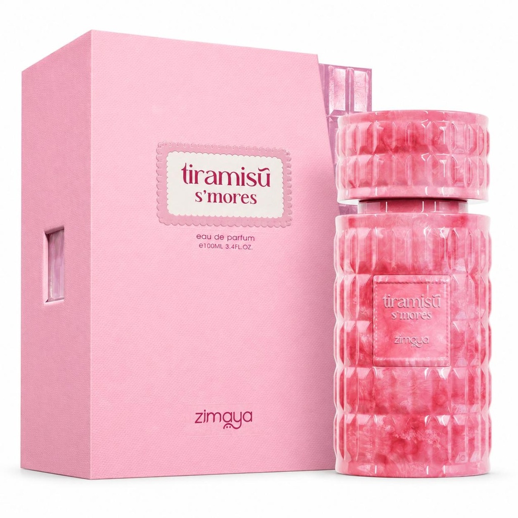Zimaya Tiramisu S'mores Eau de Parfum for Women - Marshmallow, Chocolate, Vanilla, Caramel - 3.4 oz (100ml)