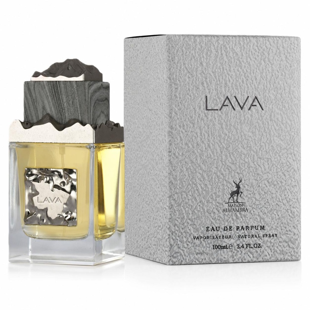 Maison Alhambra Lava Eau De Parfum 100ML - Youthful Unisex Fresh Woody Liquid Fragrance with Spearmint Blend, Lavender, Geranium, Cedarwood, Styrax, Oakmoss, Liquid Unisex Fragrance