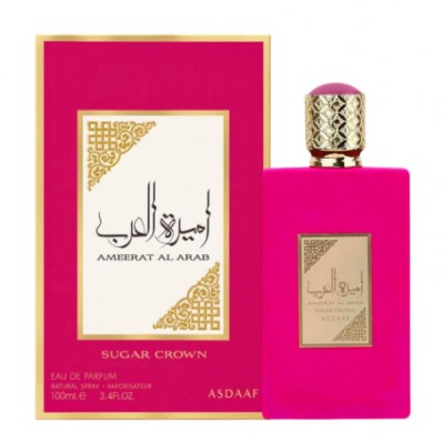 Lattafa Asdaaf Ameerat Al Arab Sugar Crown Eau de Parfum Unisex - Vanilla, Patchouli & Pear 3.4 oz (100ml)