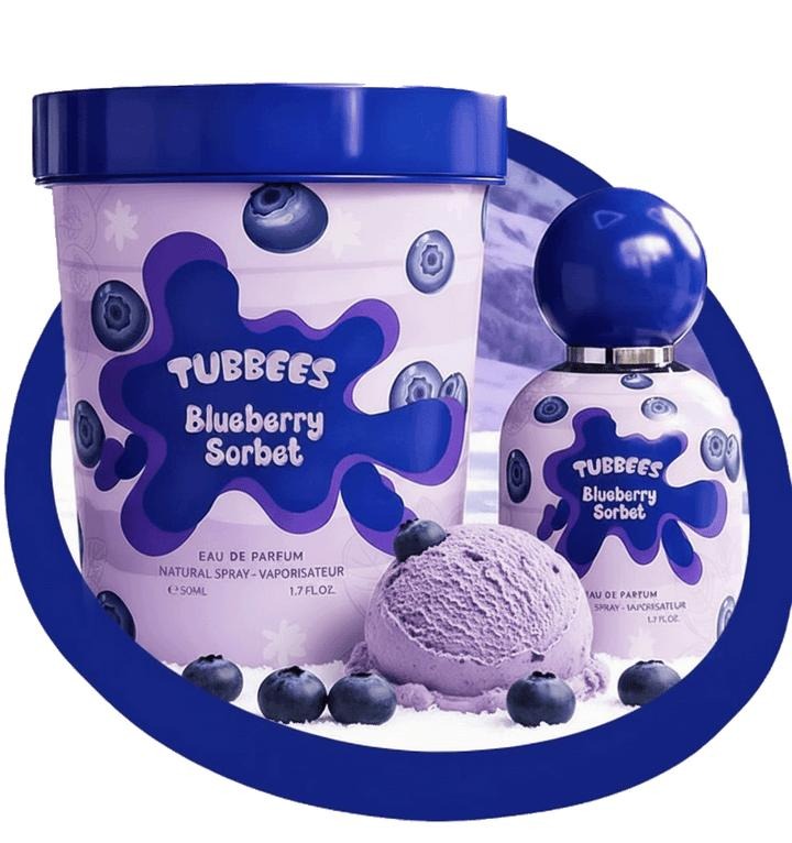 Tubbees in a Tub Blueberry Sorbet Eau De Parfum Unisex Fragrance - Citrus Fruity with Blueberry & Musk - 1.7 oz (50ml)