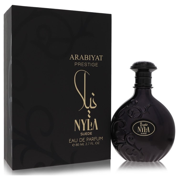 Unisex Nyla Suede Eau De Parfum Spray - Arabiyat Prestige by My Perfumes LLC Regular Edition, Long-Lasting Luxurious Fragrance for All Seasons, Woody Vanilla Soft Musk Drydown Notes, 80ml (2.7 fl oz) Bottle, Contains Neither Harmful Additives (Unisex Use)