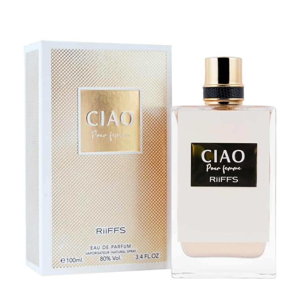 Riiffs Ciao Extrait de Parfum for Women Neroli Jasmine Peony White Musk 3.4 oz (100ml)